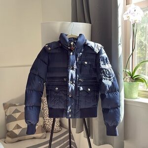 Navy True Religion Puffer Jacket | XS